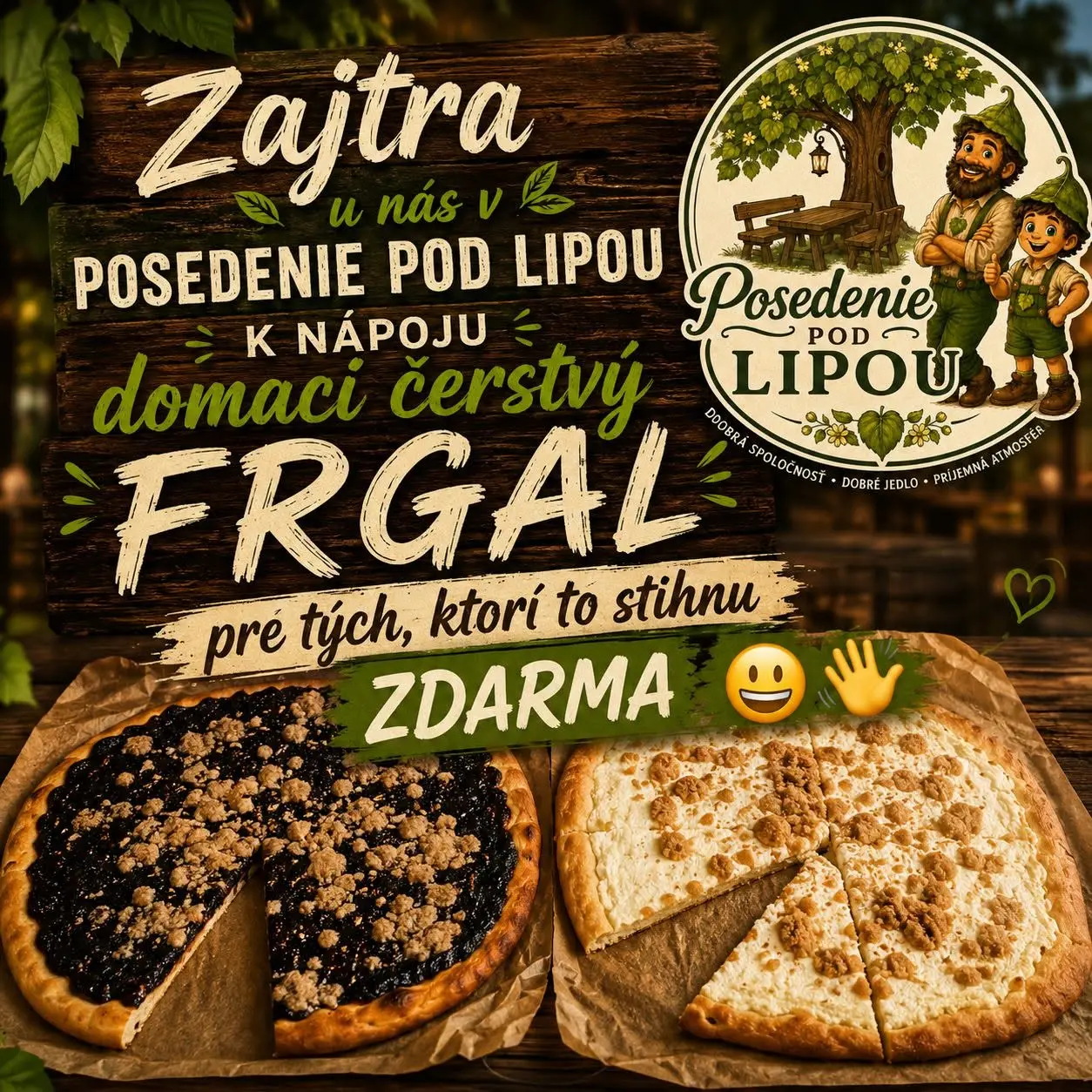 Domáci frgál k nápoju zdarma